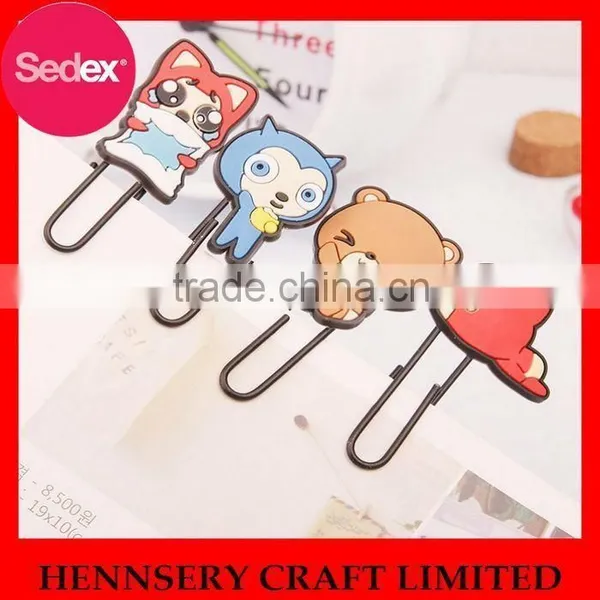 High Quanlity Soft Rubber Custom Shaped Paper Clip photo-2