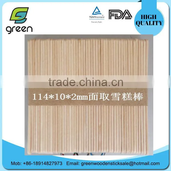 114 Flat Ice Cream Sticks,114 Round Edge Wooden Ice Cream Stick Art and Craft photo-3