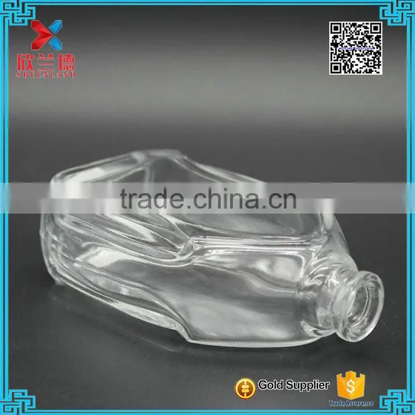110ml Bestselling Oblate Round Transparent Glass Perfume Bottle With Crimp Neck Supplier's Choice photo-5