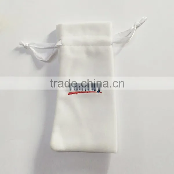 Small Microfiber Fabric Drawstring Bag Pressed With Gold Logo/gift Bags Free Samples Quality Choice photo-6