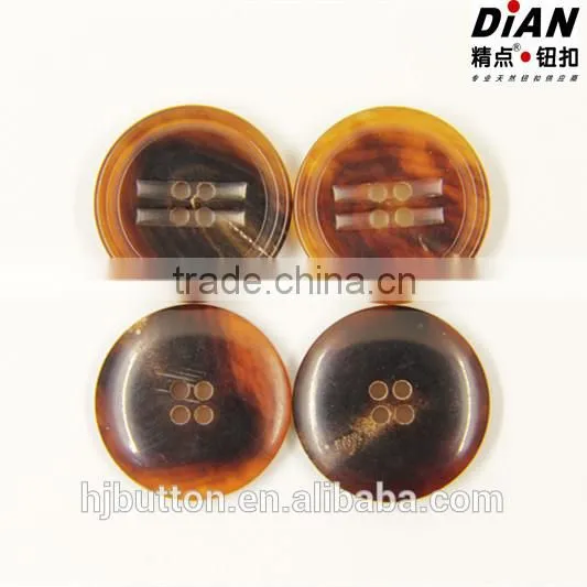 2016 Man Suit Buttons Coffee Buttons for Suit 4 Holes Coffee Horn Buttons photo-2