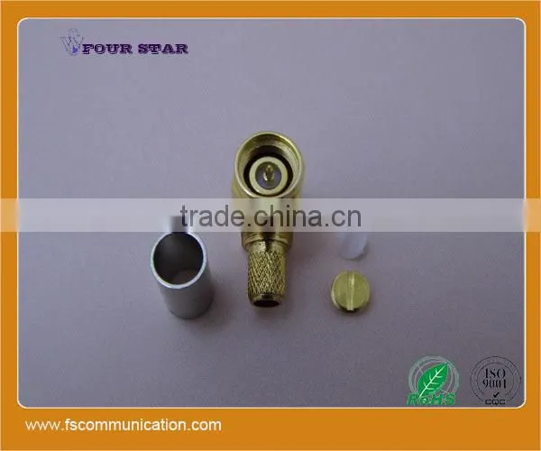 SMA Male Right Angle Crimp Connector for LMR200 Cable photo-3