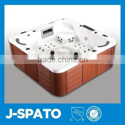 Hangzhou Factory Home Design Computer Control Colorful Water Lamp Freestanding Spa Tub photo-2