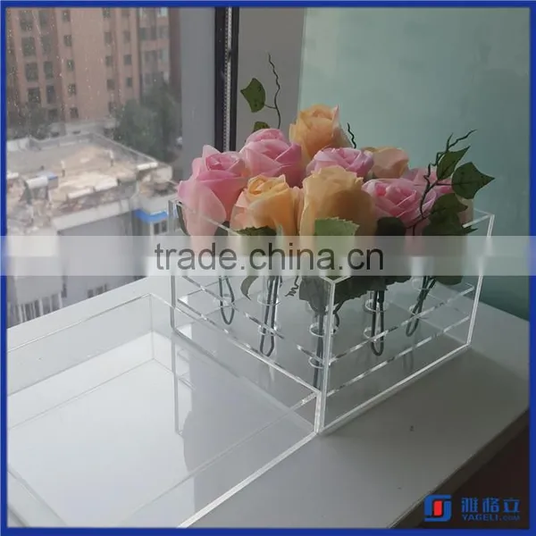 Manufacturer Supplier Customized Acrylic Flower Display Box / High Quality Acrylic Flower Display Case photo-6