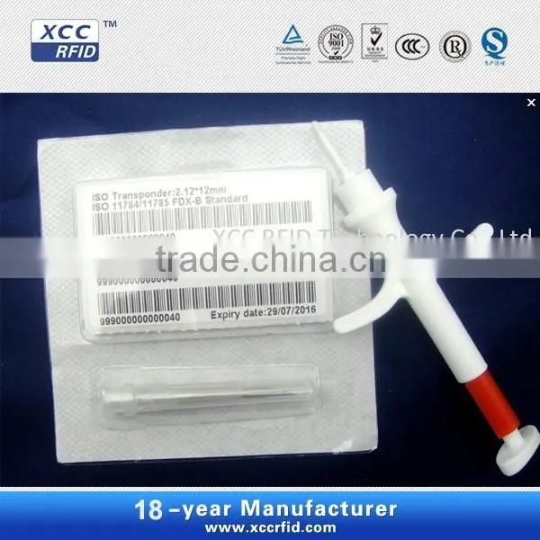 RFID Transponders Animal Microchips Syringe