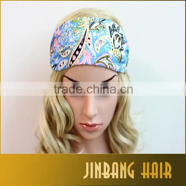 2016 Floral Women Elastic Turban Twisted Multifunctional Headband Wide Stretch Hair Band Girl Yoga Hair Accessories photo-6