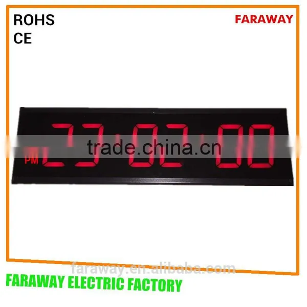 Extra Large Red Led Wall Clock With Remote,large Led Digital Clock,/led Wall Clock With Seconds photo-3