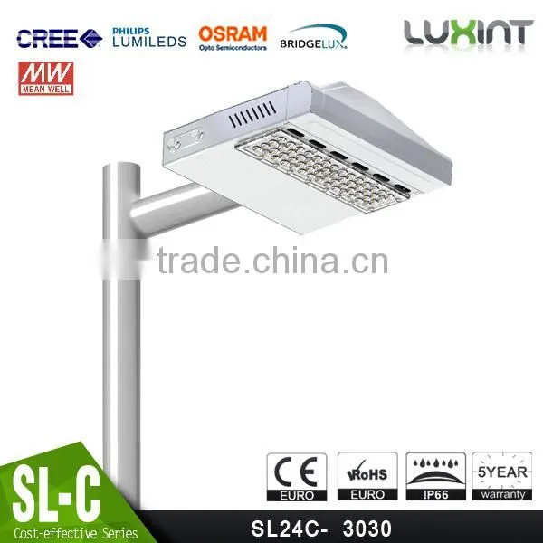 Modular Design, 100-140lm/W, Meanwell Driver, Lens Kit for Different Beam Angle, CE Rohs Approved 40W LED Street Light photo-2