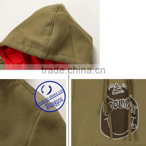 Custom 65 Cotton 35 Polyester Cheap Fleece Hoodie With Printing photo-4