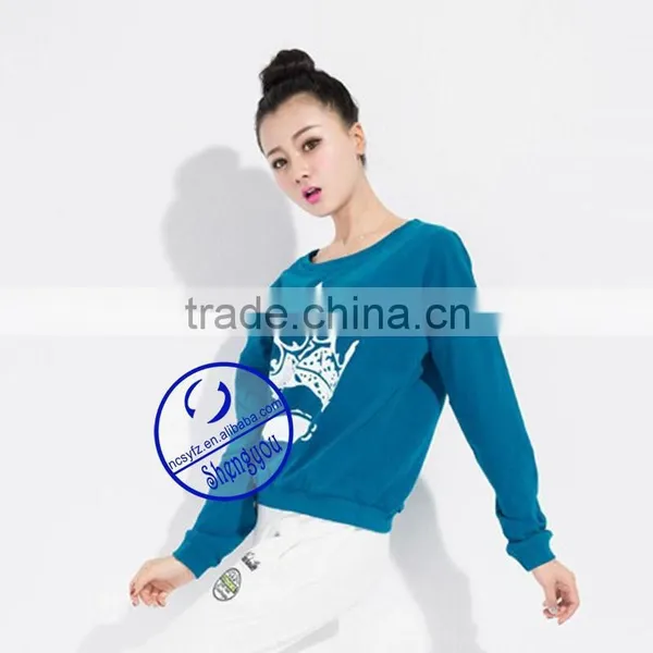 Wholesale Custom Women's Crewneck Hoodies Sweatshirts With Printing photo-4