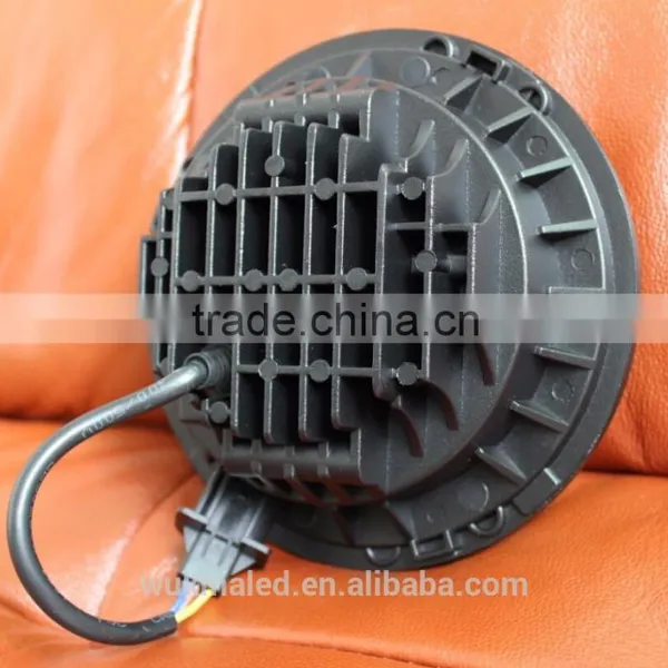 7" LED Projector Head Light Black for Harley Davidson 2012-2013 FLD / 1994-2013 Touring & Softail Models photo-4