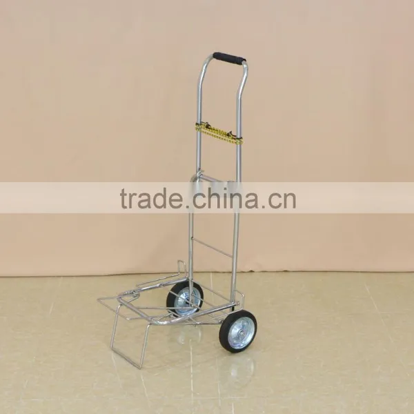 Metal Moveable Folding Packing Trolley,portable Pull Trolley Cart/luggage Cart