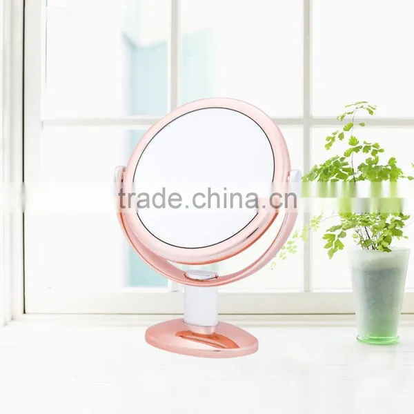 Rosegold Makeup Mirror Vanity Desktop Double Sided 10x Magnifying Mirror Supplier's Choice photo-2