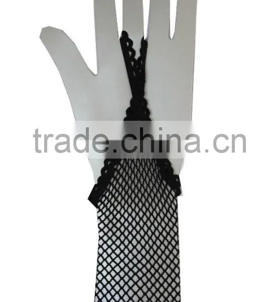 Fishnet Long Gloves Party Fancy Dress Bride Wedding Mesh Glove photo-5
