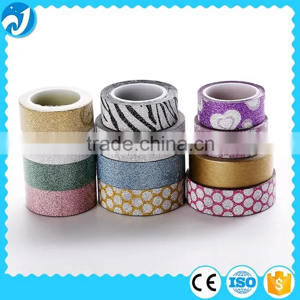 Waterproof Custom Washi Decorative Glitter Tape