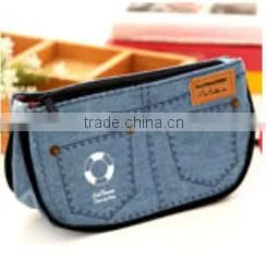Fashion Jeans Pencil Case With Two Zippers Made in China photo-5