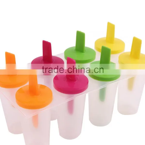 8 pcs Plastic Ice Cream mould