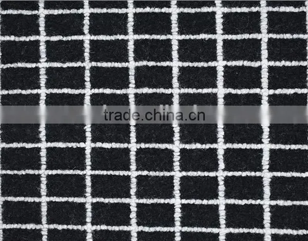 Bright Yellow Checks Jacquard Wool Acrylic Blend Fabric for Coat photo-4