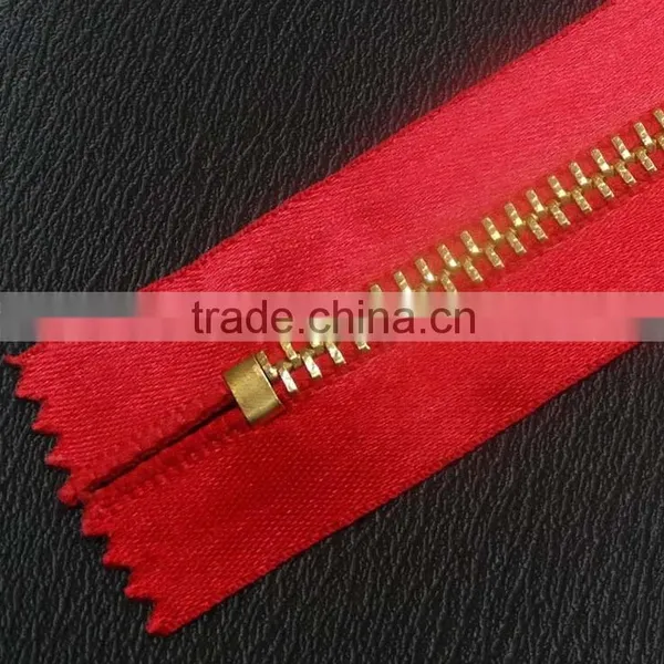 10-20cm 5# Close End Cotton Siders Copper Teeth Custom Zipper for Trousers photo-5