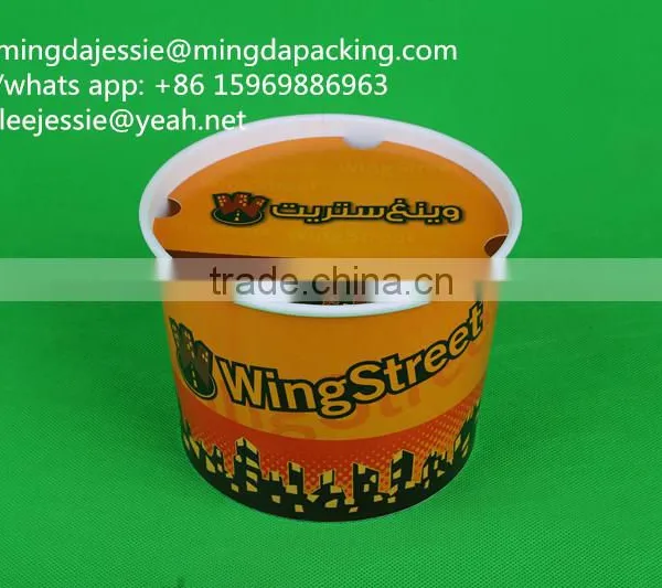Disposable Degradable Paper Buckets for Chicken photo-2