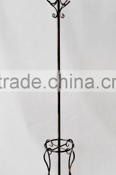 Wrought iron coat rack