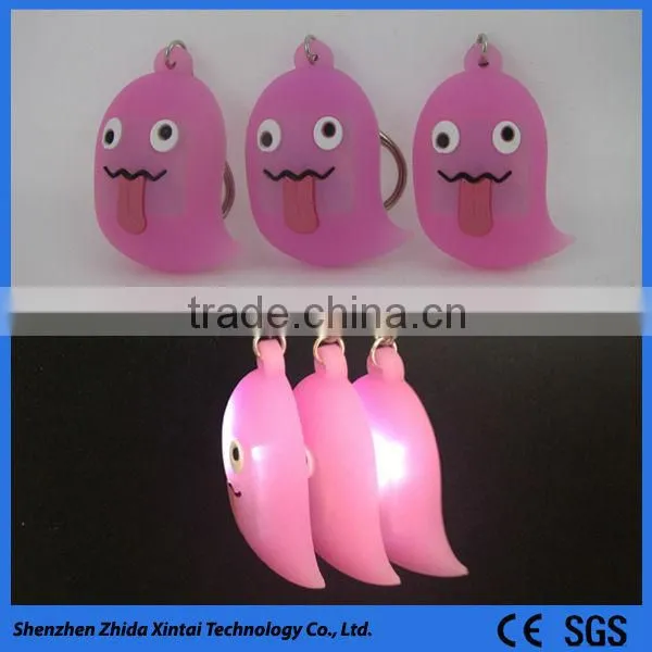 Red LED Light Silicone Keychain for Multiple Keys photo-6