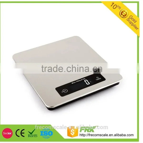 2016 Unique Design Stainless Steel Digital Kitchen Scale 10kg/2g photo-2
