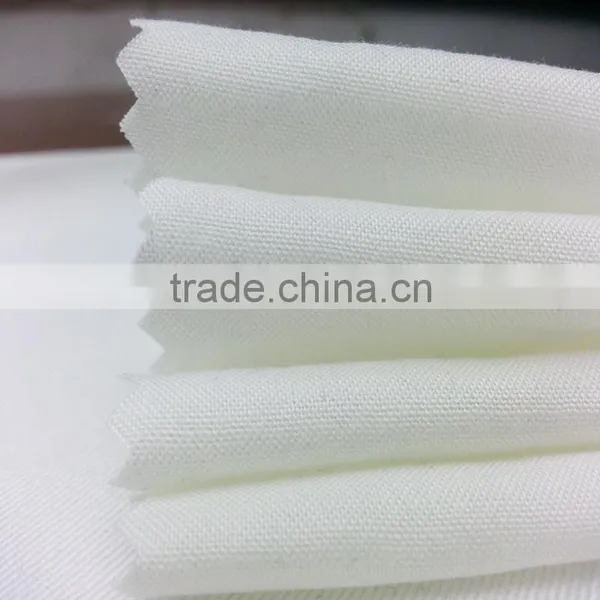2016 Xiangsheng 30s Cotton/rayon Plain Dyeing Woven Pure White Tabby Fabric photo-6