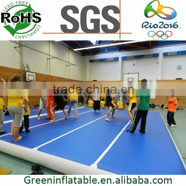 2015 Drop Stitch Material Inflatable Tumbling Gym Mat for Gymnastics,air Track Factory