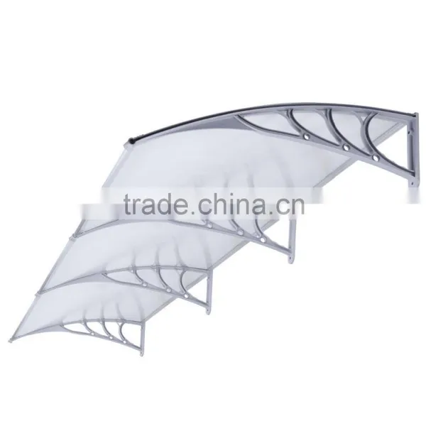 SILVER WING DIY Manual Type Double Polycarbonate Door Awning photo-4