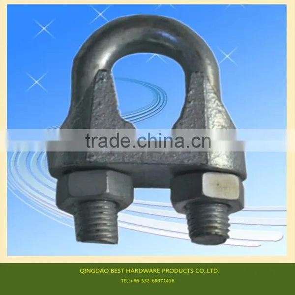 DIN741 ELECTRO GALVANIZED MALLEABLE WIRE ROPE CLIP photo-2