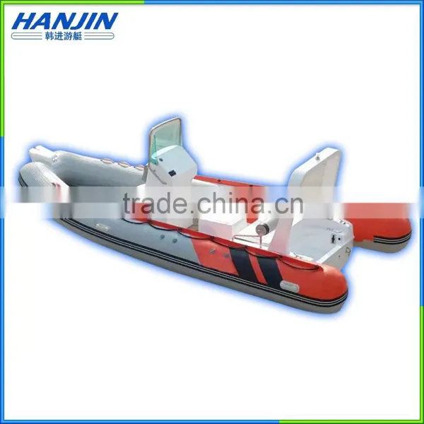 CE Certificate Good Price Rigid Hull Fiberglass Inflatable Boat