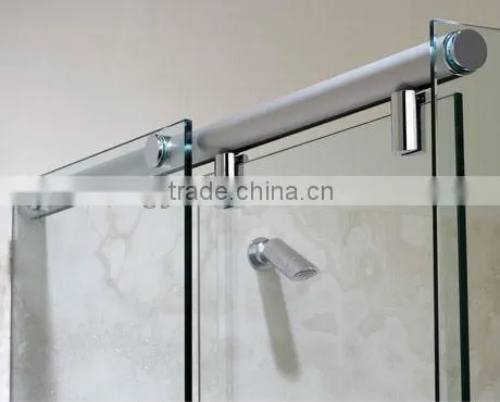 Frameless sliding shower screens