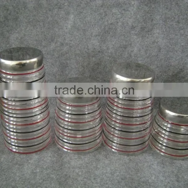 Colorful Glass Jar With Metal Lid photo-3