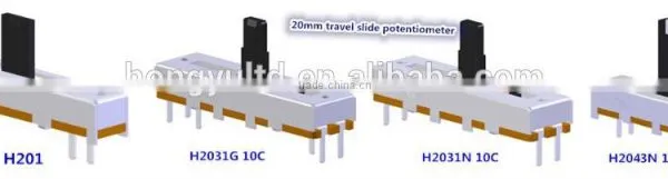 3 Pin Potentiometer Slide Potentiometer 20mm Travel Length photo-5