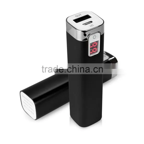 2016 Promotional Gift Led Battery Indicator Powerbank External Battery Charger 2600mah Power Bank photo-5