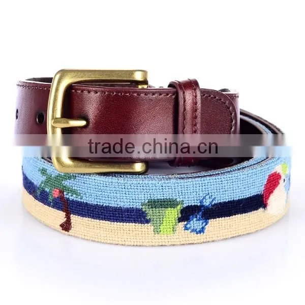 Export America Golf Hot Sell Needlepoint Belt photo-2