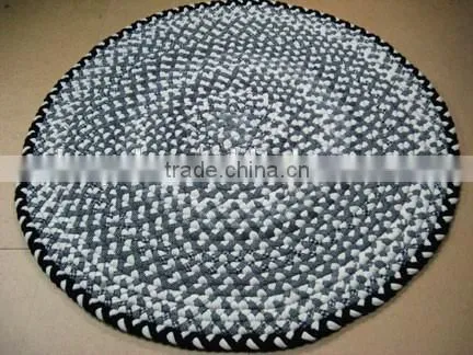 High Quality 100% Cotton Round Braided Rug With Water Proof photo-6
