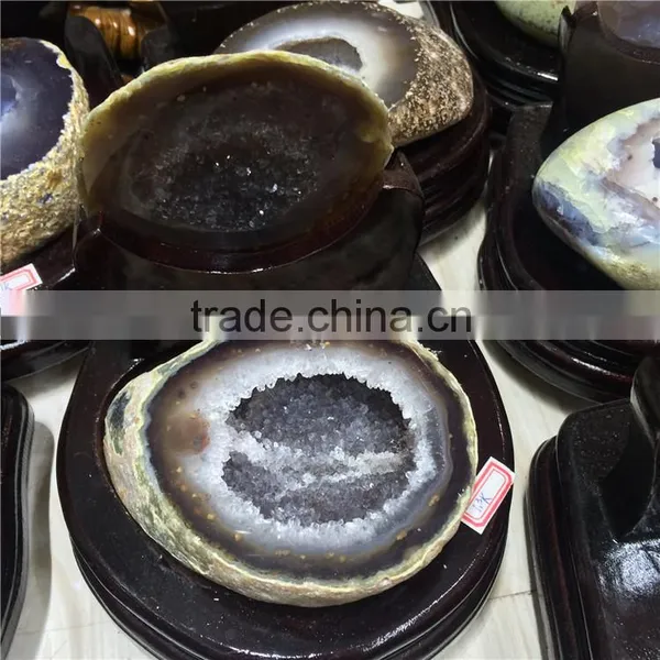 Natural Agate Geode Feng Shui Crystal Ornaments photo-5
