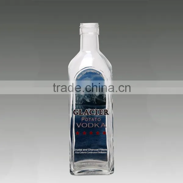 Hot Selling Boston Shape Liquor Bottles Fancy Frosted Beverage Bottle Spray Printing Bottles photo-6