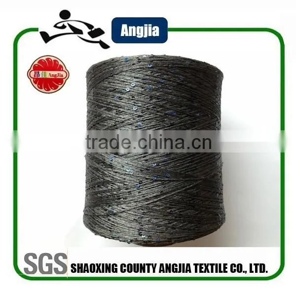 China Fancy Yarn Fishnet Yarn With Sequin for Knitting Scarf photo-4