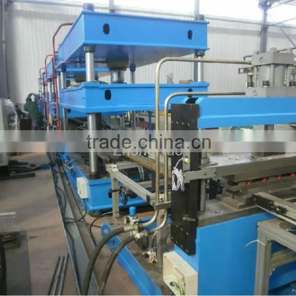 Water heater metal sheet uncoiling and filming line