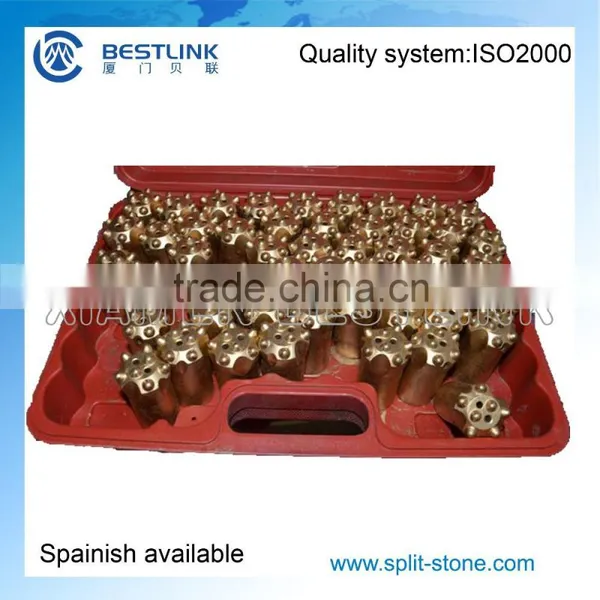 32mm and 34mm Tungsten Carbide Taper Drill Button Bit for Stone Quarrying photo-3