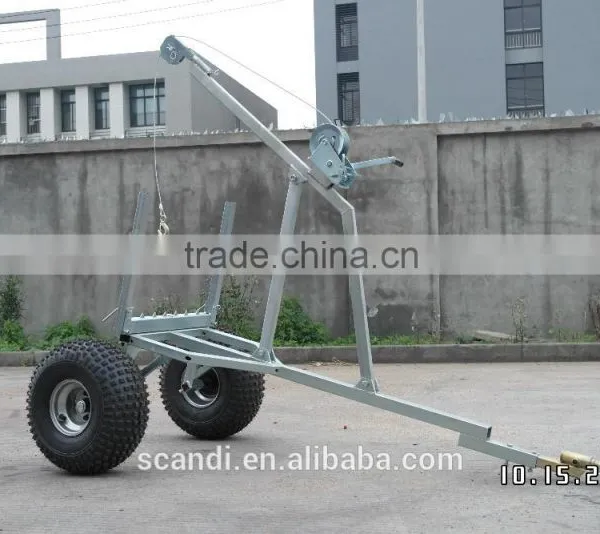 Professional Log Trailer Manufacturer 4W-A07 Log Winch Trailer photo-2