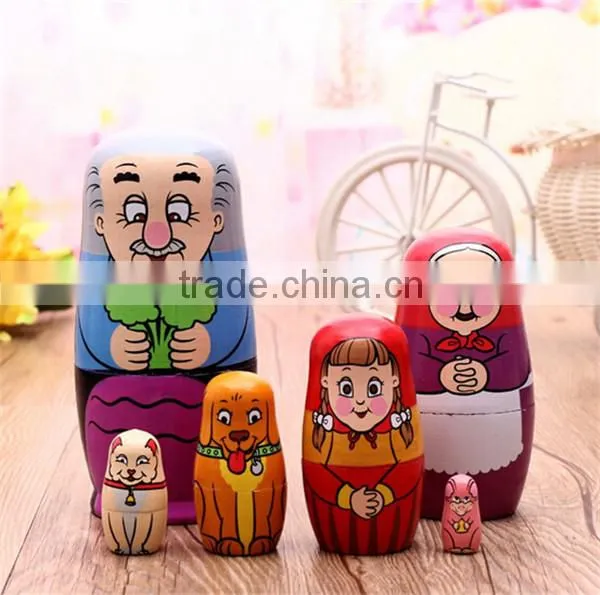 Home Decoration Wooden Nesting Doll photo-2
