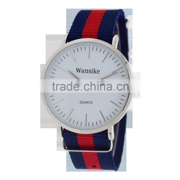 Hot Selling Men's Slim Watch With Nylon Watch Bands photo-4