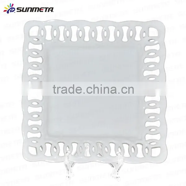 2016 Fashion Decoration 8" Ceramic Engraving Sulimation Plate photo-2