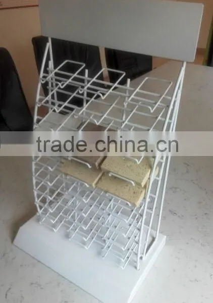 SR504 3- Row Metal Wire Angle-look Display Stand for Quartz Stone photo-3