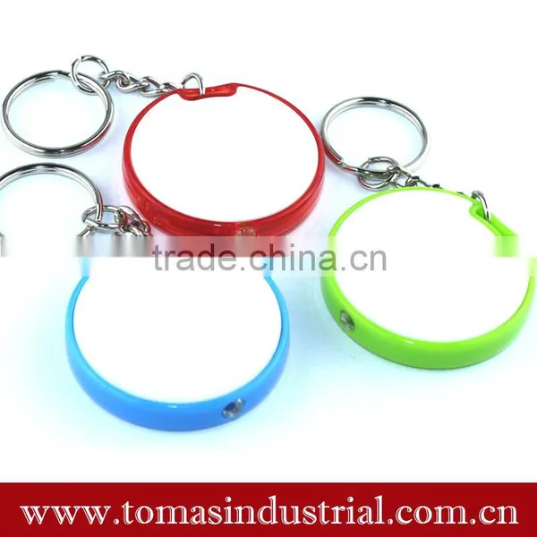 Supply Custom Plastic Round Led Keychain Light--Top Top Selling photo-3