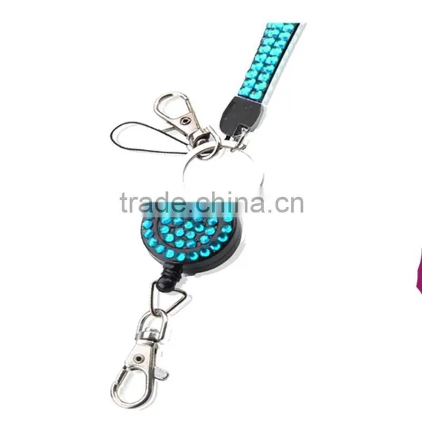 Hot Selling Diamond Cheap Rhinestone Lanyard With id Badge Holder photo-3